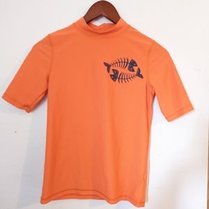 Cherokee Kids Rash Guard Shirt Large 12-14, Orange